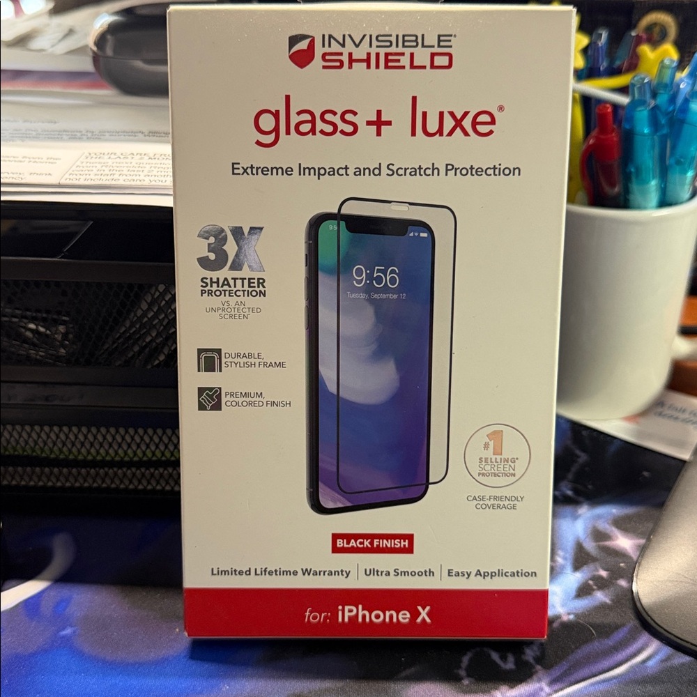 Invisible Shield Glass+ Luxe Screen Protector for iPhone X